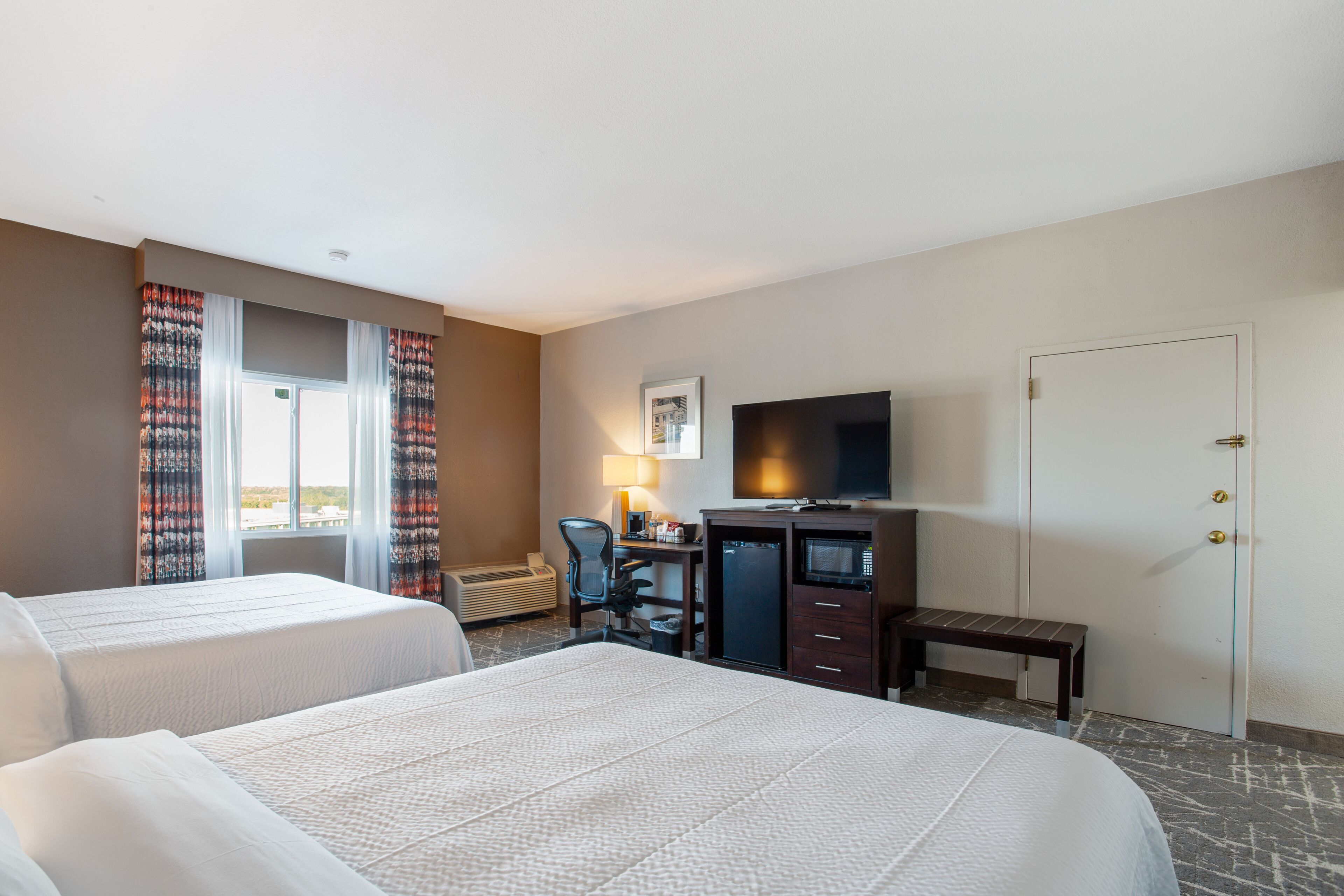 double room, 2 queen beds | blackout curtains, iron/ironing board, free wifi, bed sheets