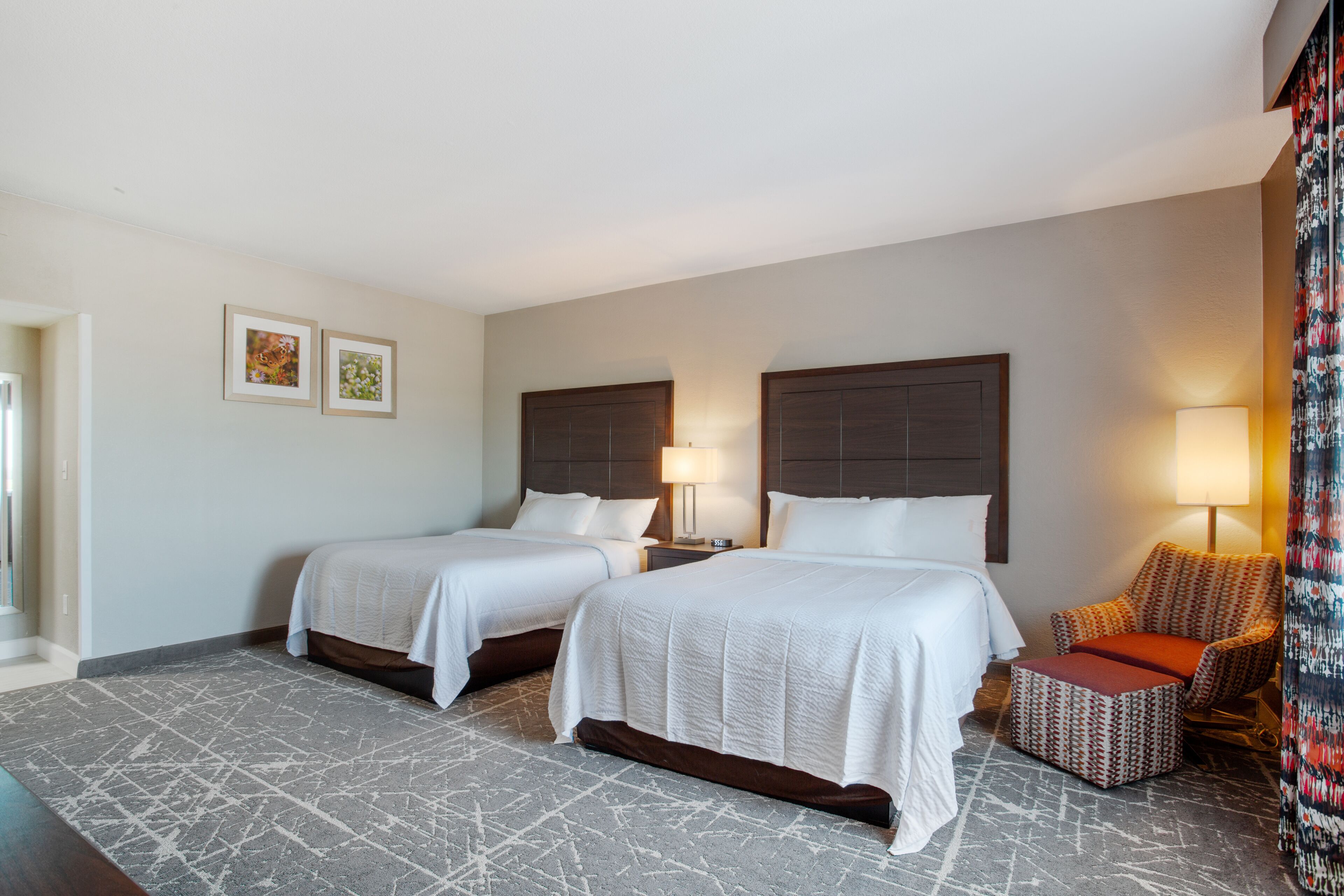 blackout curtains, iron/ironing board, free wifi, bed sheets