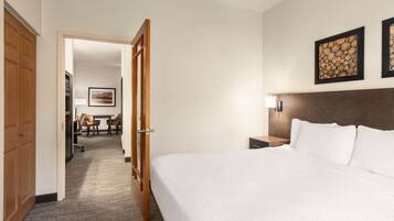 Premium bedding, down comforters, pillowtop beds, in-room safe