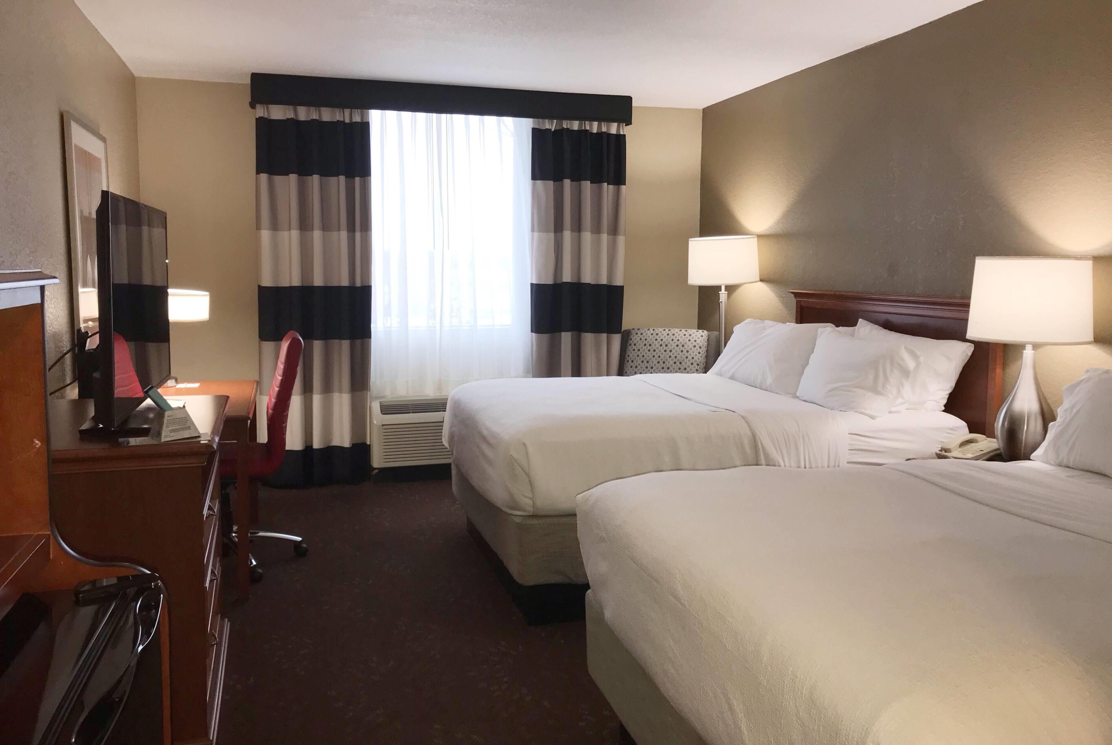 Room, 2 Queen Beds, Non Smoking | Premium bedding, desk, blackout drapes, iron/ironing board