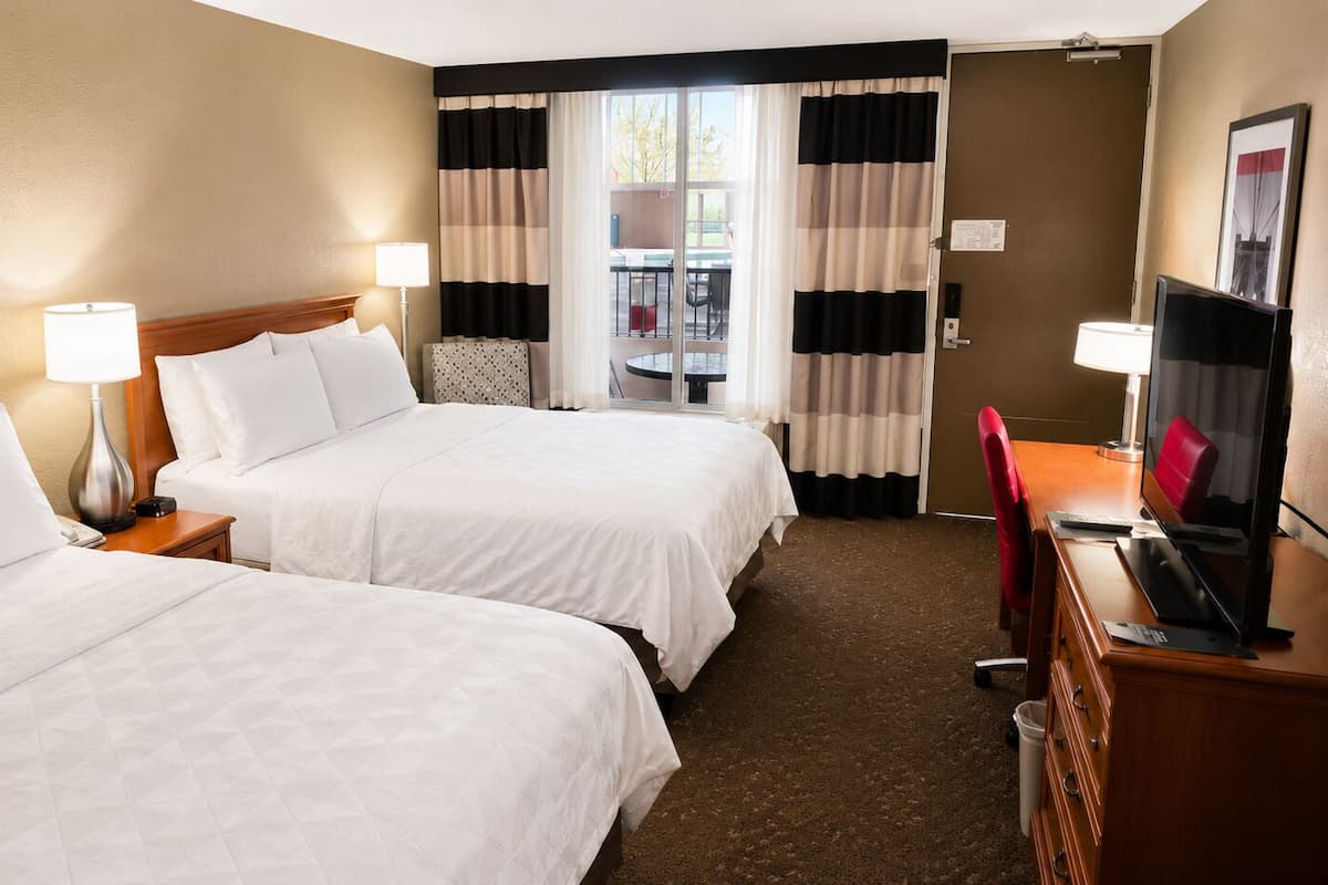 Room, 2 Queen Beds, Non Smoking, Poolside | Premium bedding, desk, laptop workspace, blackout drapes