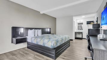 Blackout curtains, iron/ironing board, free WiFi, bed sheets