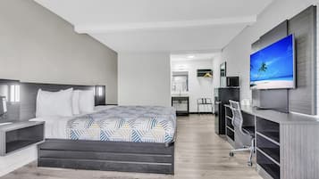 Blackout curtains, iron/ironing board, free WiFi, bed sheets