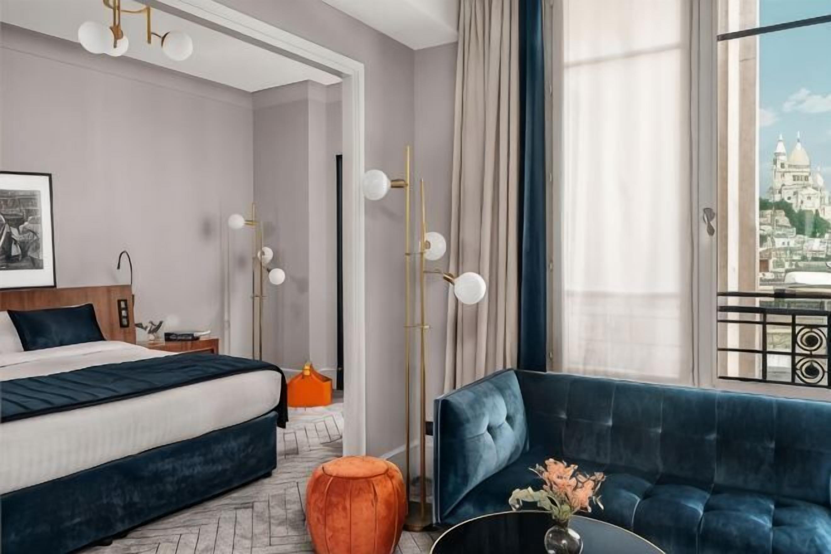 Premium bedding, down duvets, memory-foam beds, in-room safe