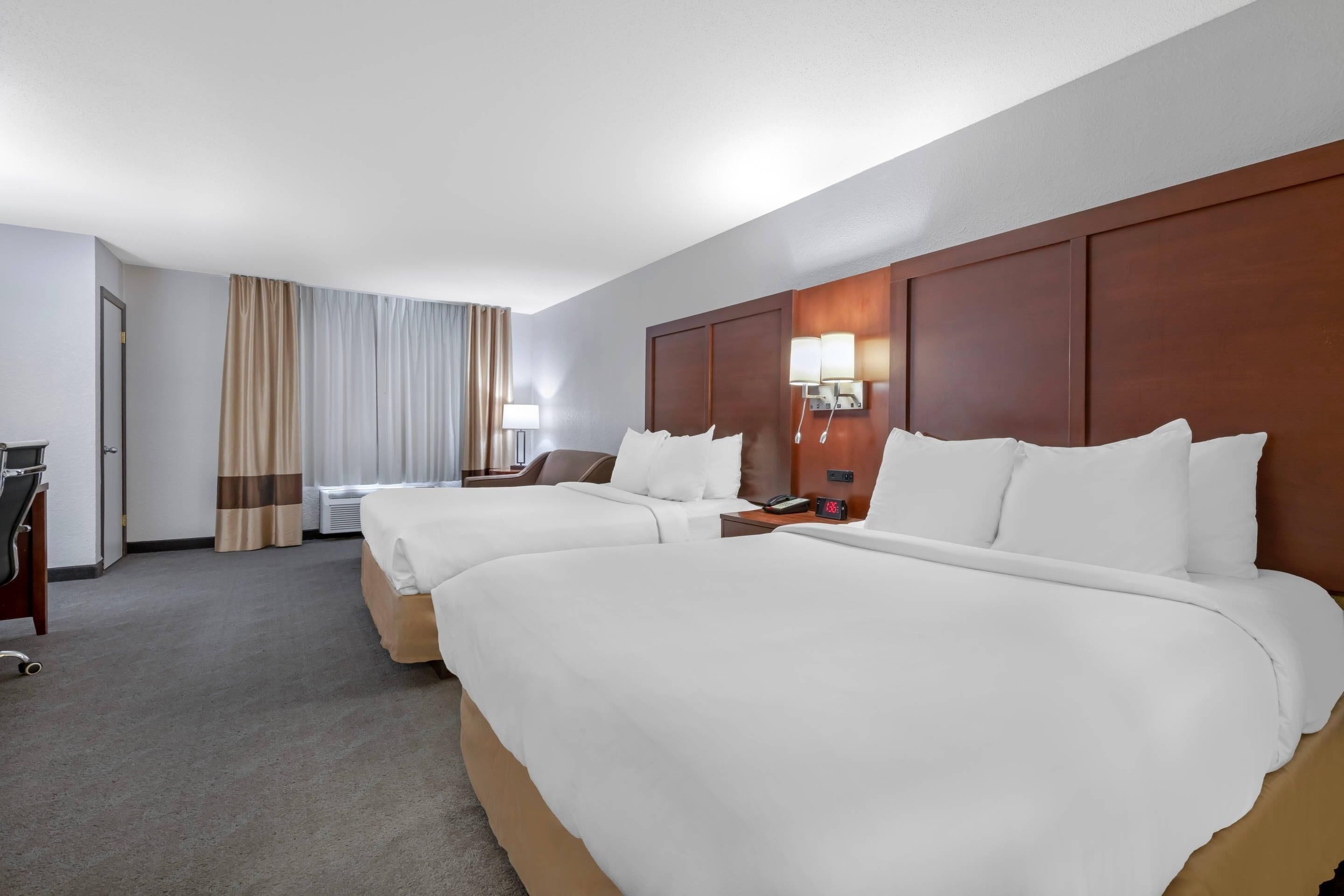 Suite, 2 Queen Beds, Non Smoking | Premium bedding, down duvets, desk, iron/ironing board
