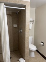 Room, 1 Queen Bed, Non Smoking | Bathroom | Shower, eco-friendly toiletries, hair dryer, towels