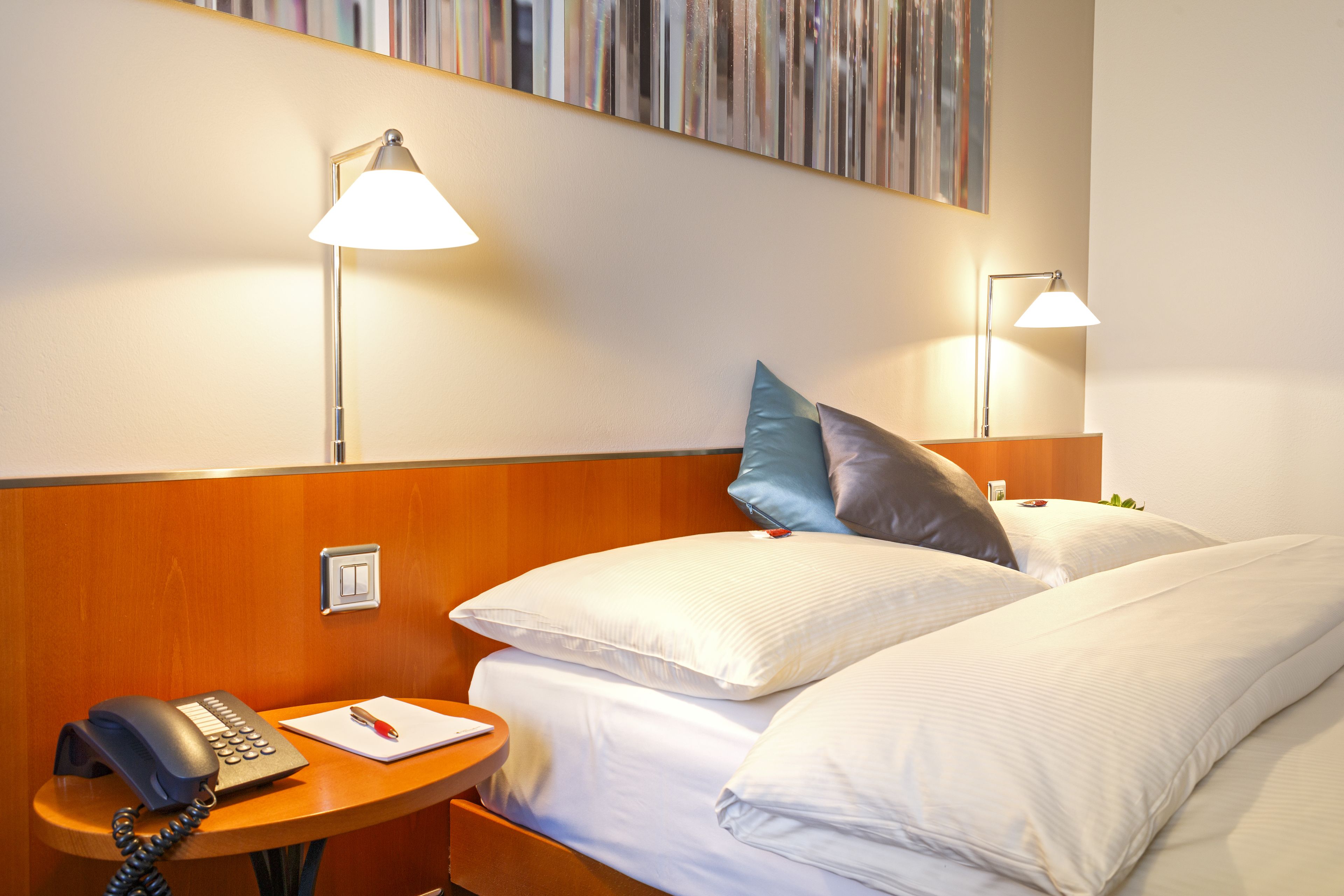 memory-foam beds, in-room safe, desk, laptop workspace