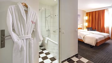 Comfort-Doppelzimmer | Betten mit Memory-Foam-Matratzen, Zimmersafe, Schreibtisch