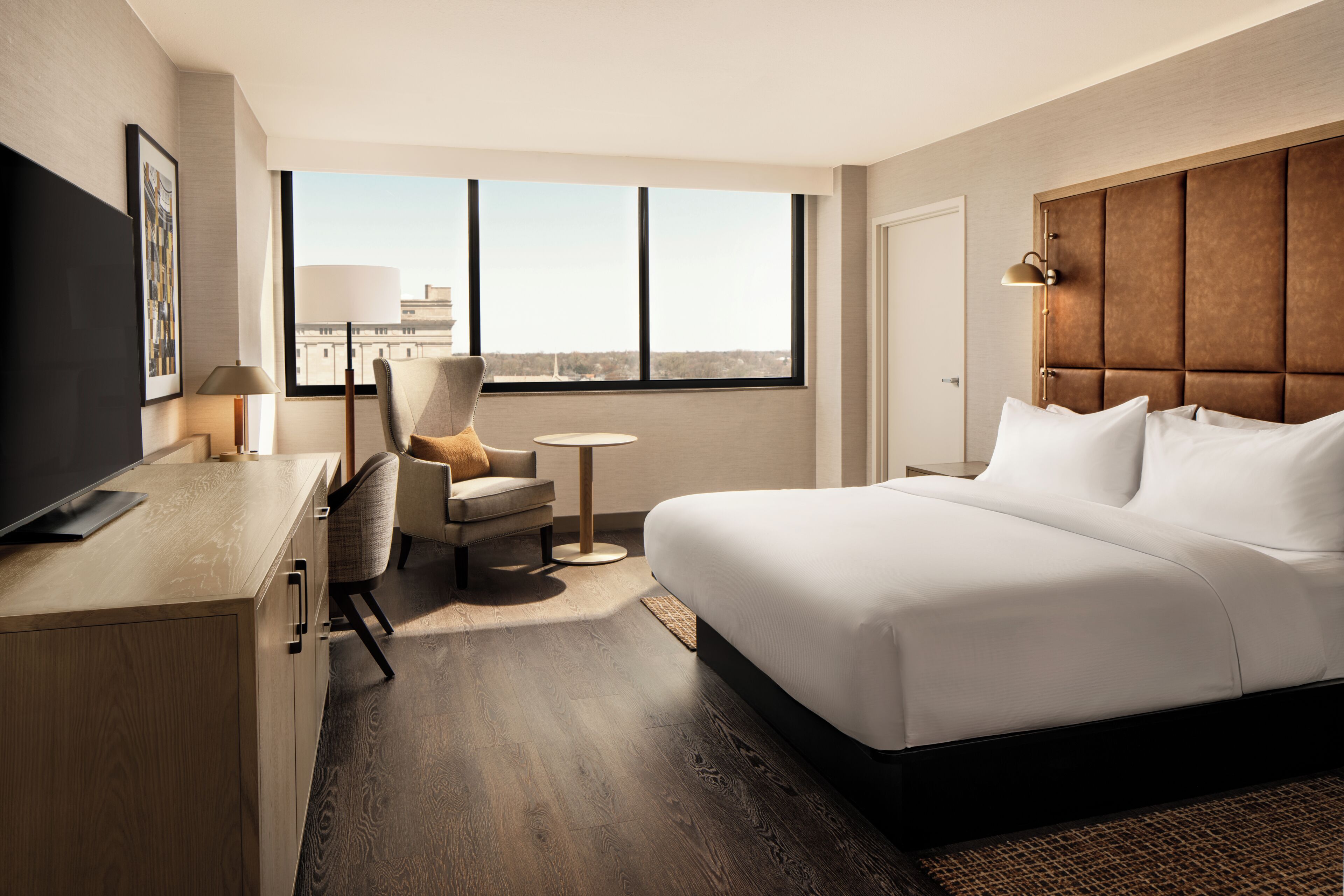 Premium bedding, pillow-top beds, in-room safe, desk