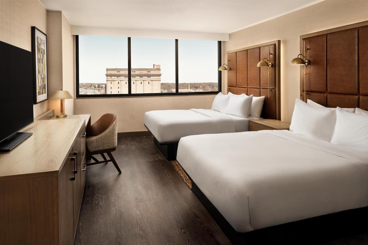 Premium bedding, pillowtop beds, in-room safe, desk