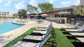 Outdoor pool, open 6:00 AM to 10:00 PM, cabanas (surcharge)