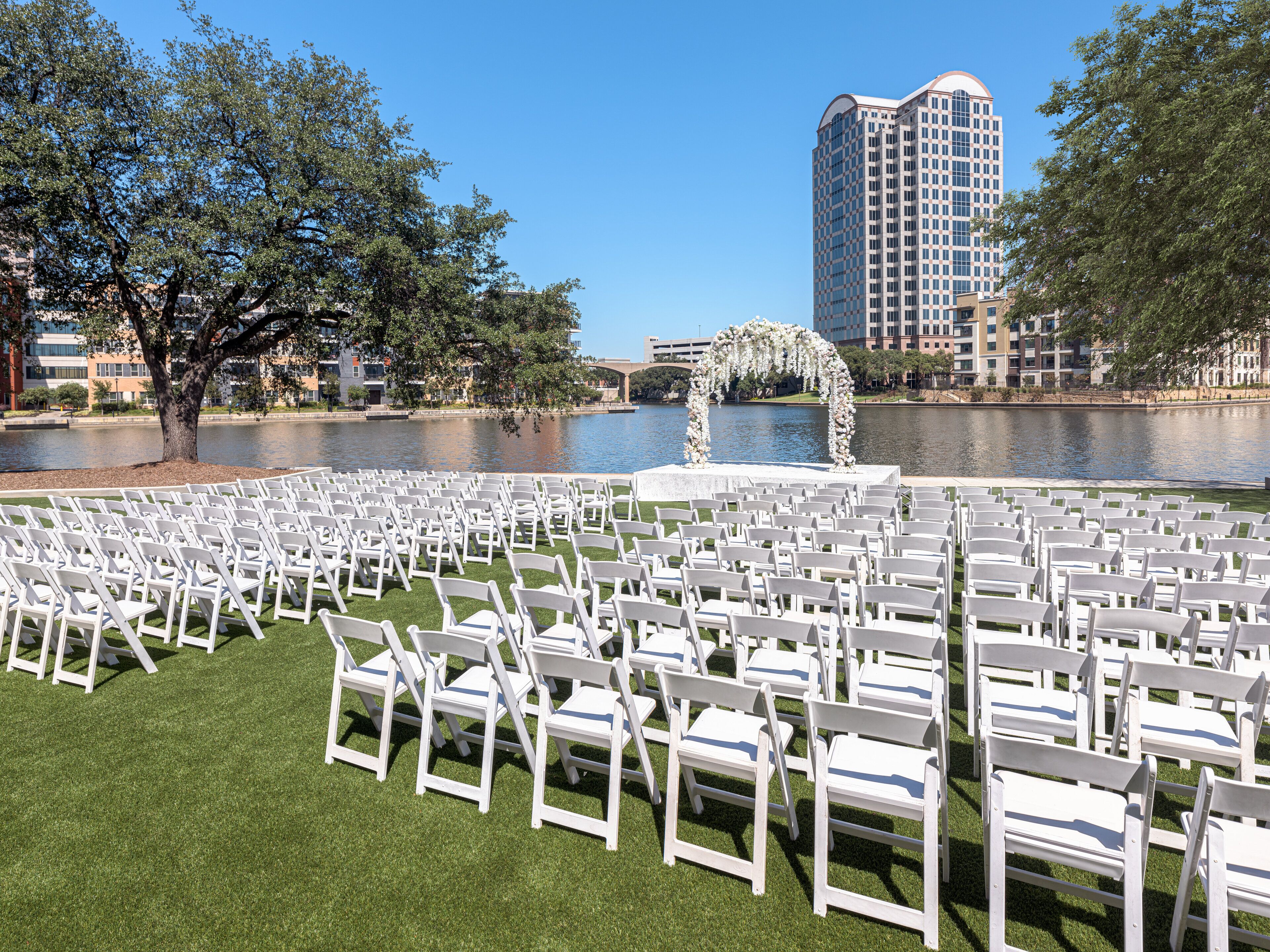 outdoor wedding area