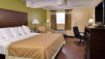 Phòng, 1 giường cỡ king, không hút thuốc | Bàn, bàn ủi/dụng cụ ủi quần áo, bộ trải giường