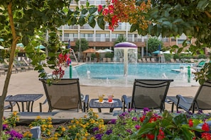 Indoor pool, seasonal outdoor pool