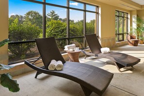 Indoor pool, seasonal outdoor pool