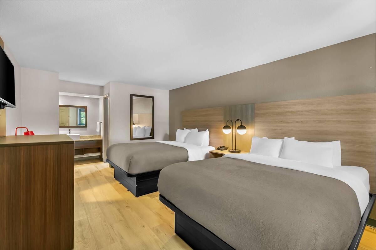 Standard Room, 2 Queen Beds, Non Smoking | Iron/ironing board, cribs (surcharge), rollaway beds (surcharge)