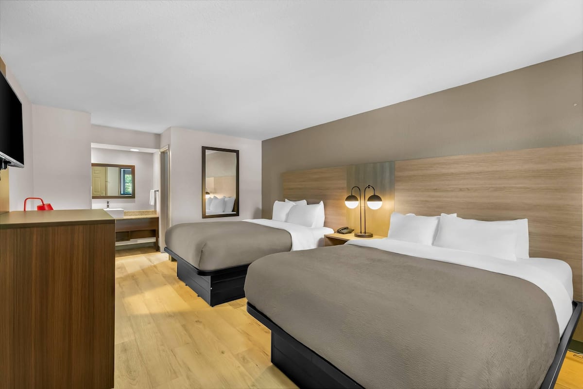 Standard Room, 2 Queen Beds, Non Smoking | Iron/ironing board, cribs (surcharge), rollaway beds (surcharge)