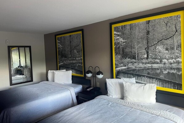 Room, 2 Queen Beds, Non Smoking | Iron/ironing board, free cribs/infant beds, free WiFi, bed sheets