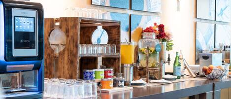 Daily buffet breakfast (EUR 18.50 per person)