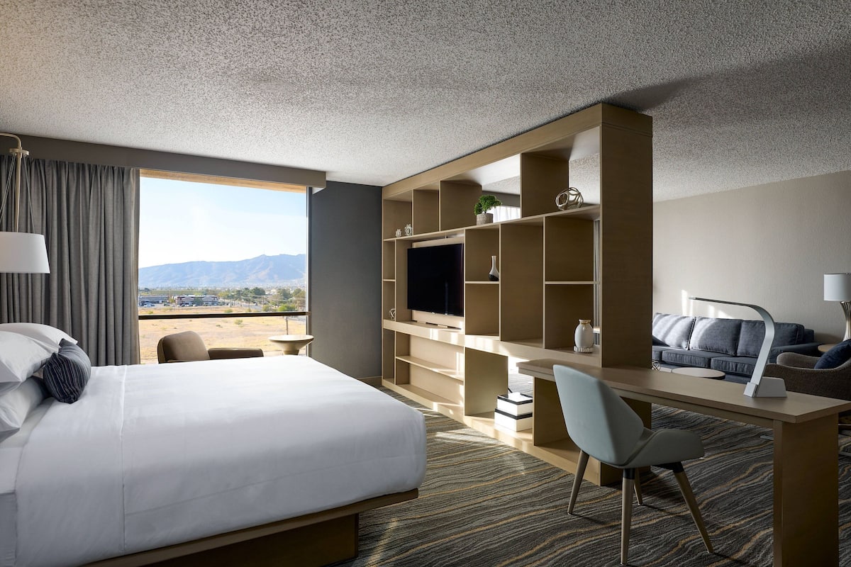 room, 1 king bed, patio (pool view) | premium bedding, down duvets, desk, laptop workspace