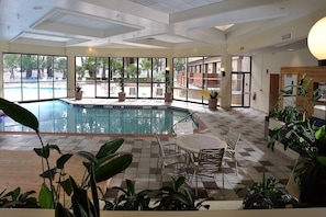 Indoor pool, outdoor pool