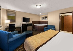 Suite, 1 King Bed, Non Smoking, Jetted Tub | Desk, laptop workspace, iron/ironing board, WiFi - Best Western Adena Inn (Chillicothe)