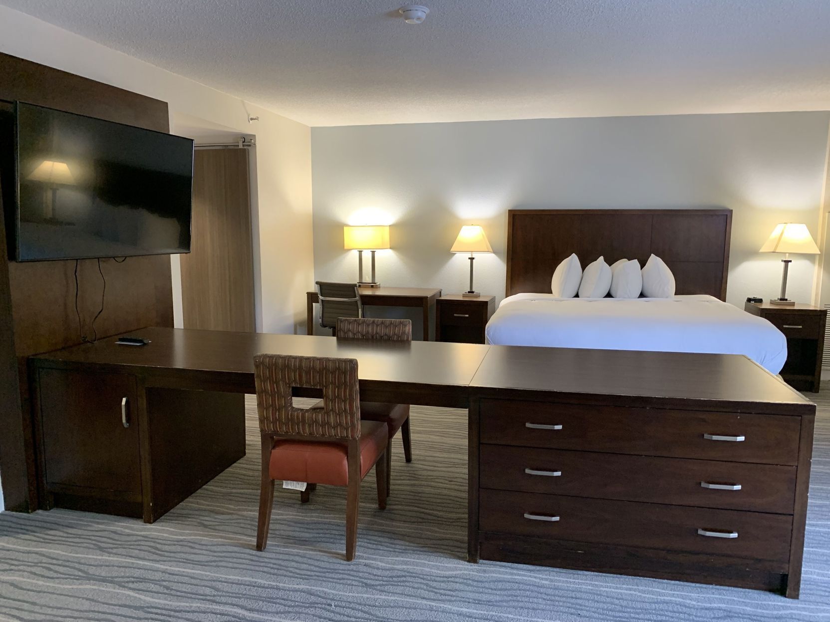 Premium bedding, down duvets, in-room safe, desk