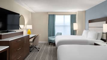 Premium bedding, down duvets, in-room safe, desk