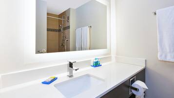 Free toiletries, hair dryer, towels