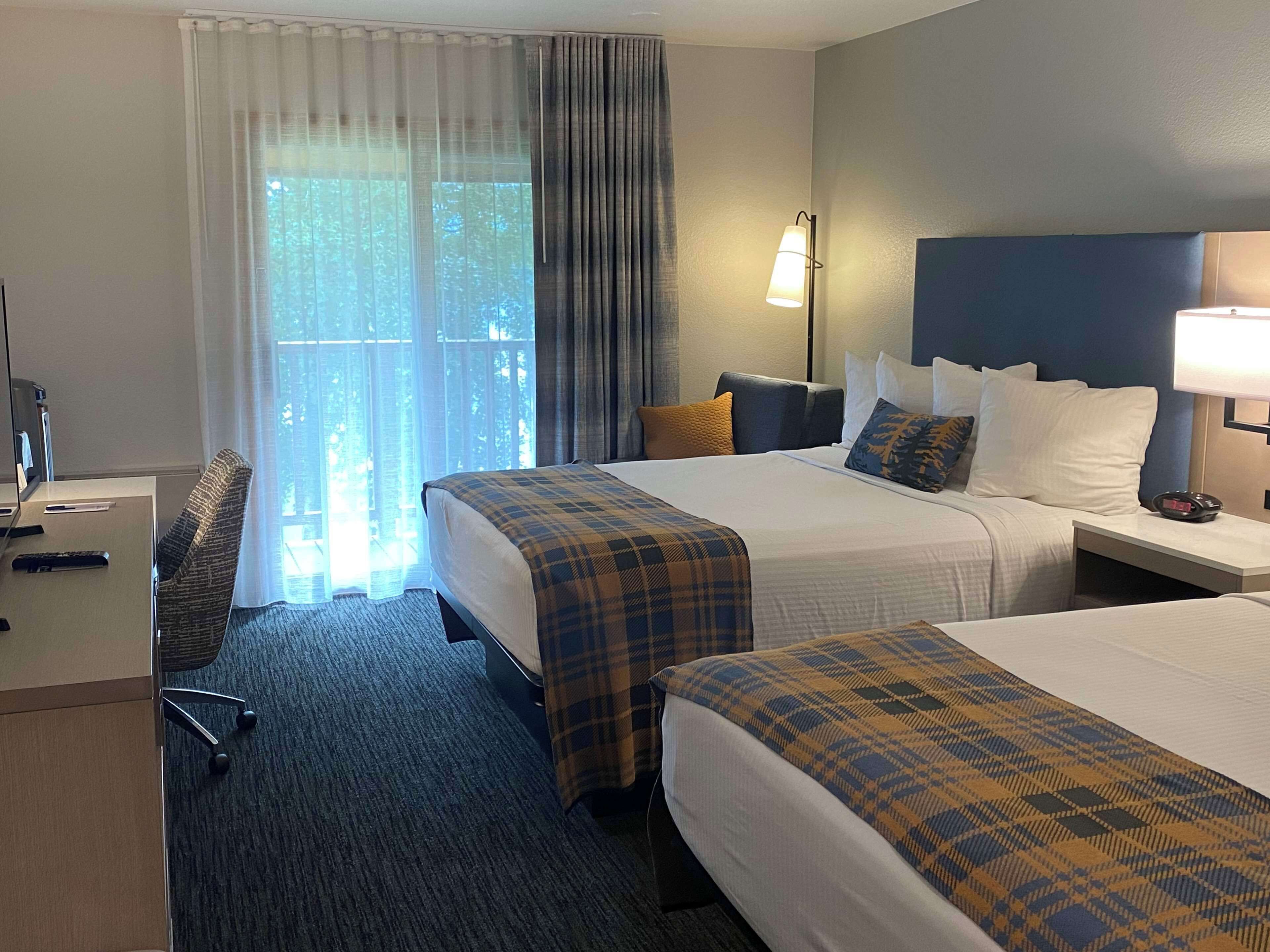 1 bedroom, desk, laptop workspace, iron/ironing board