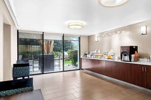 Free daily self-service breakfast 