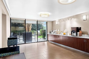 Free daily self-service breakfast