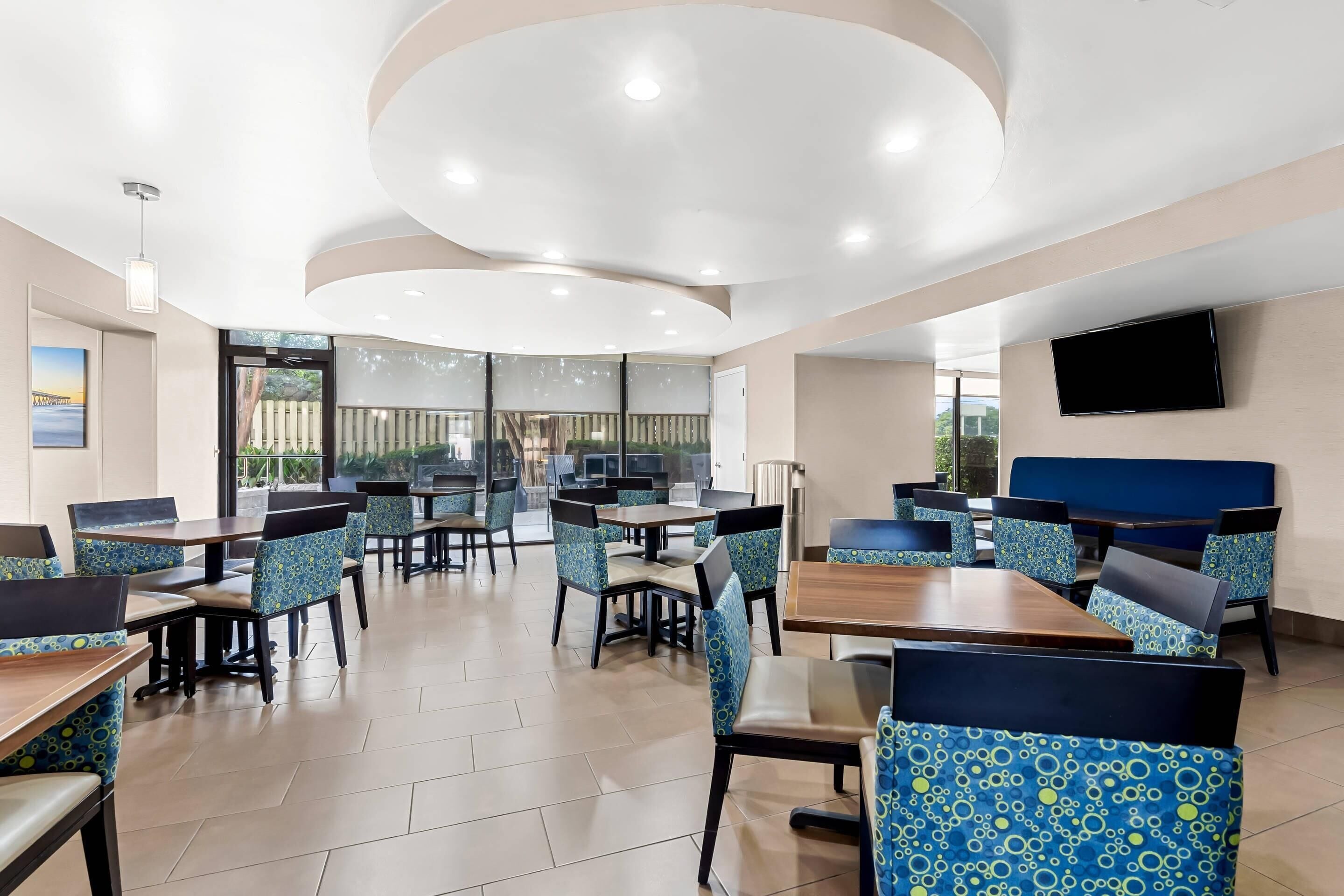 Free daily self-service breakfast 