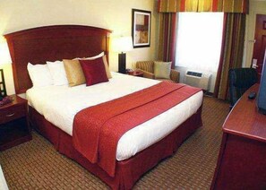 Premium bedding, pillowtop beds, blackout drapes, iron/ironing board