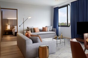 1 slaapkamer, donzen dekbedden, een minibar, een kluis op de kamer