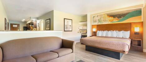 Suite, 1 très grand lit, accessible aux personnes à mobilité réduite (with Sofabed, Full Kitchen)
