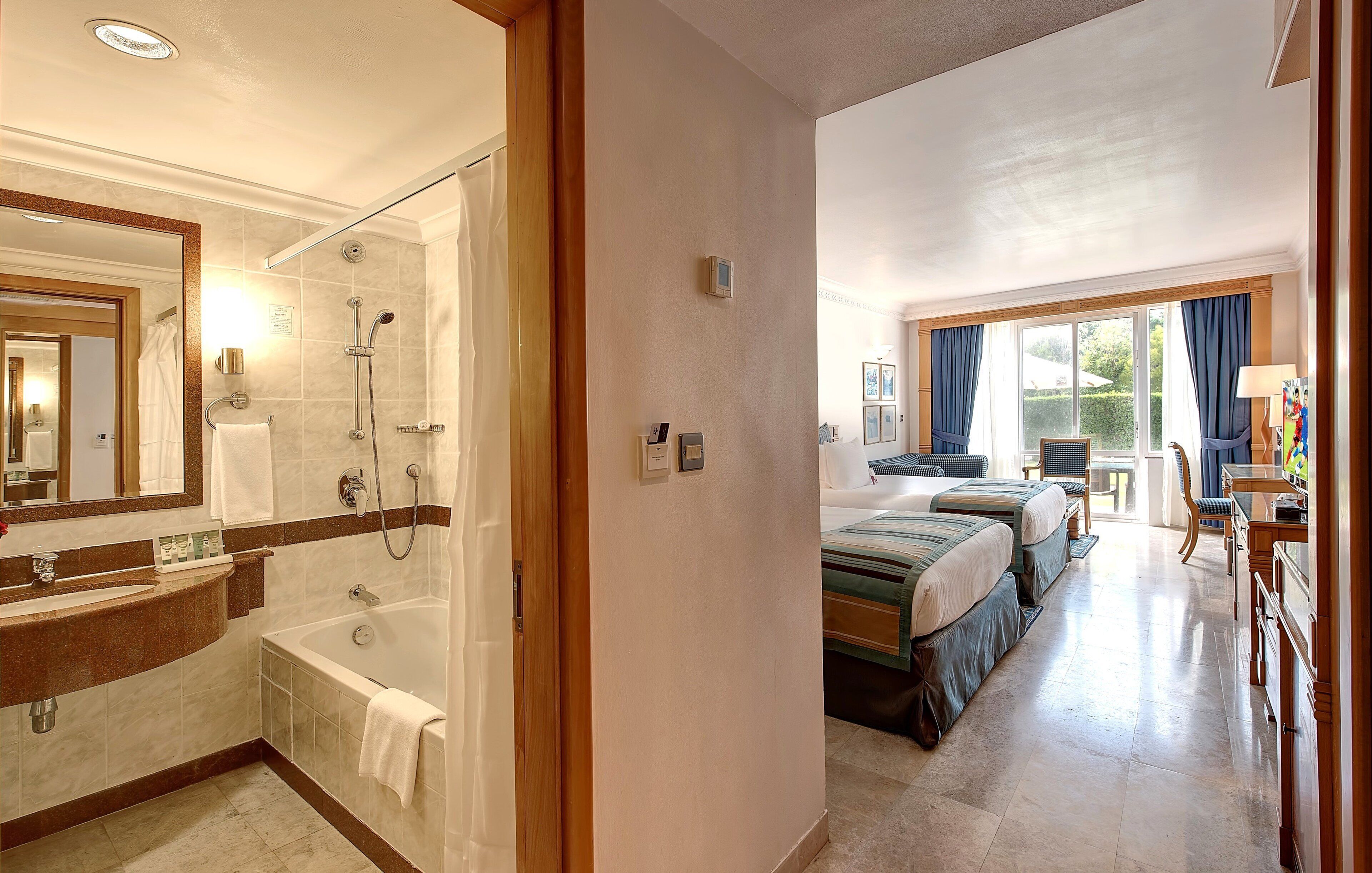 Premium bedding, minibar, in-room safe, desk