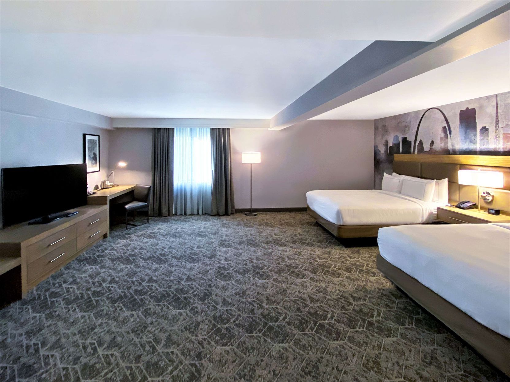 In-room safe, desk, blackout curtains, iron/ironing board