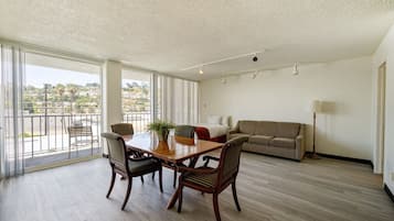 Desk, free WiFi, bed sheets, alarm clocks