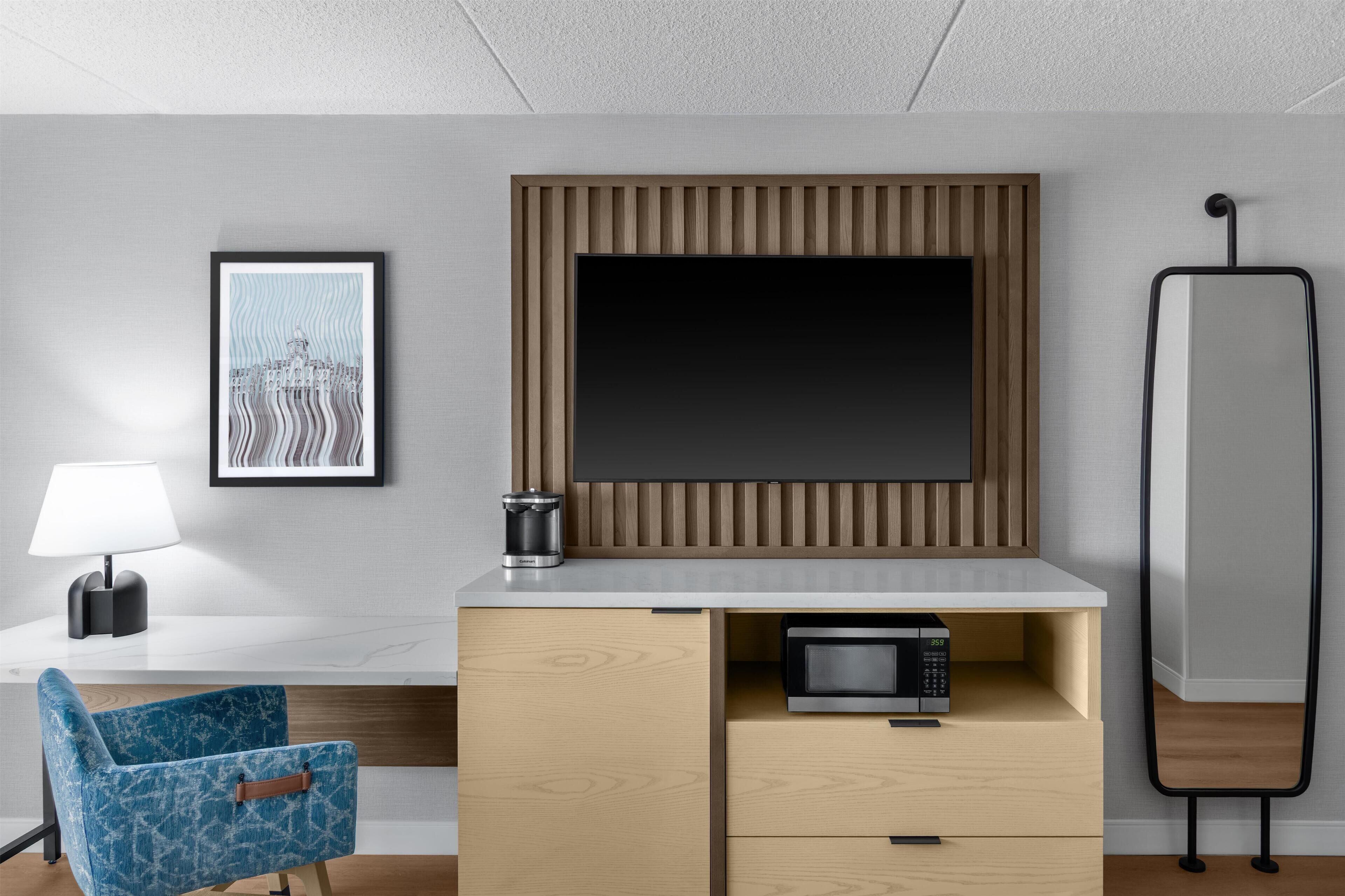 Premium bedding, pillowtop beds, in-room safe, blackout drapes