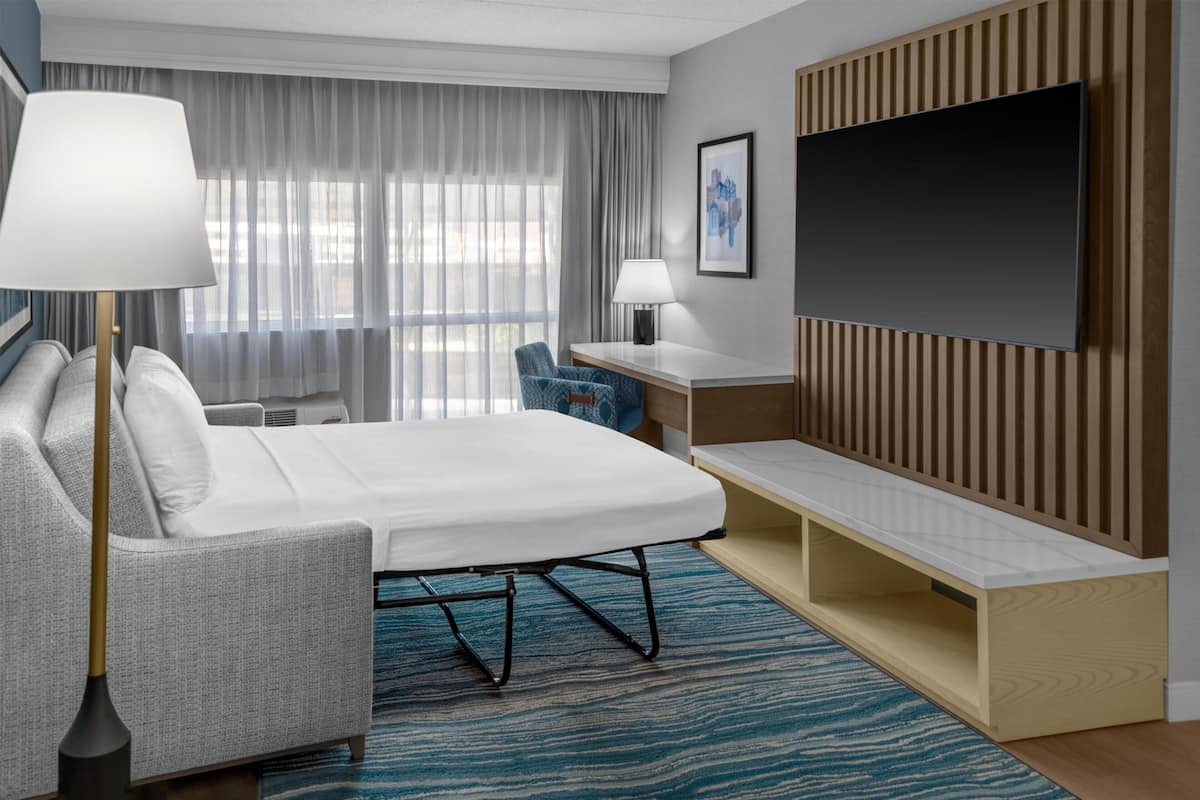 Premium bedding, pillowtop beds, in-room safe, blackout drapes