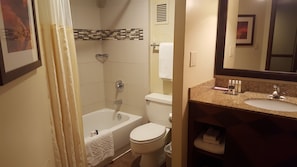 淋浴/浴缸二合一、免費盥洗用品、吹風機、毛巾