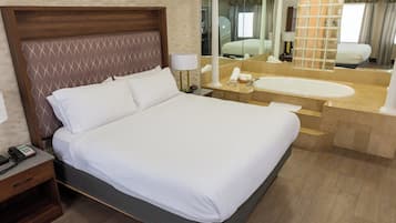 Suite, 1 Bedroom, Jetted Tub | 1 bedroom, in-room safe, desk, laptop workspace