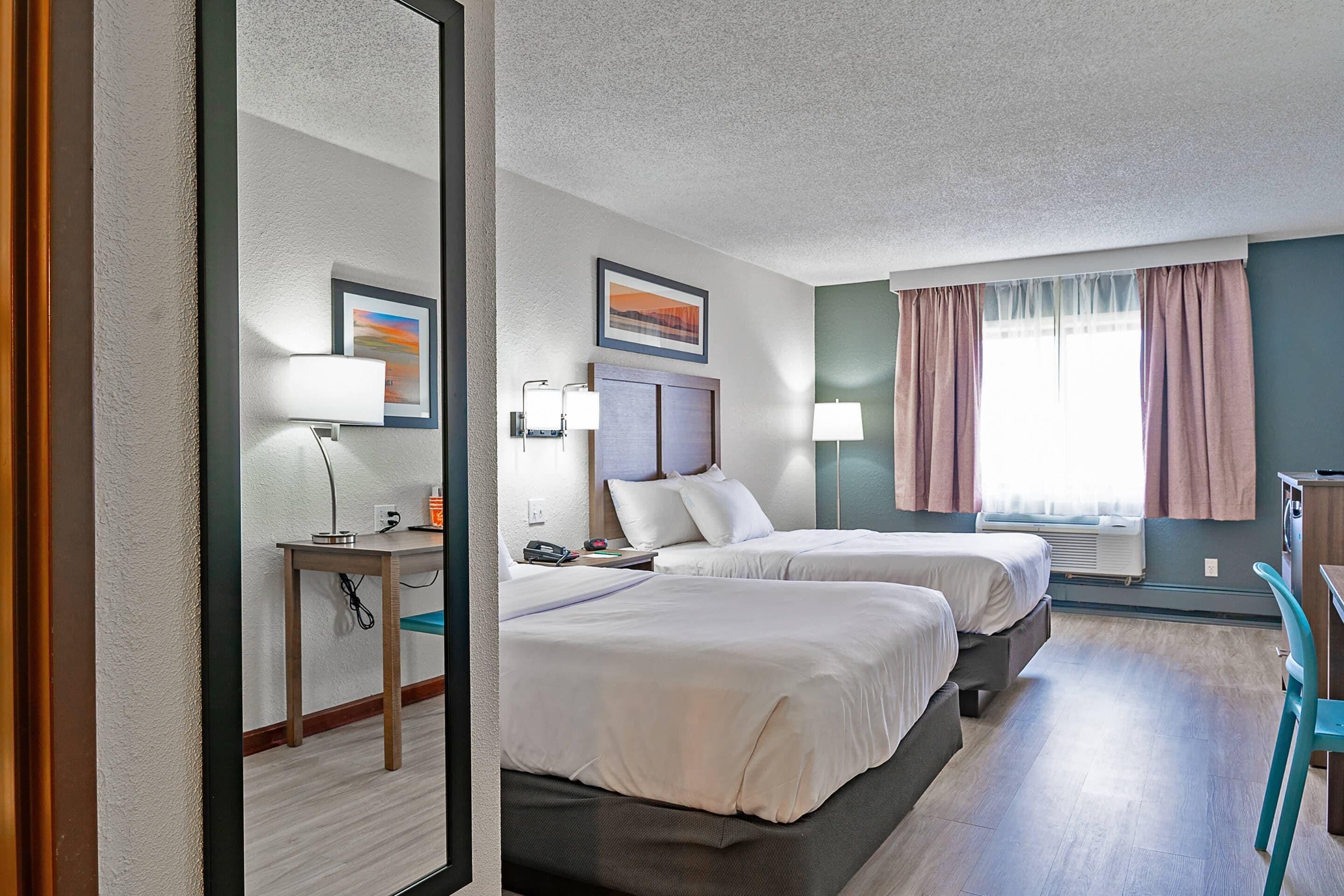 Room, 2 Double Beds, Refrigerator