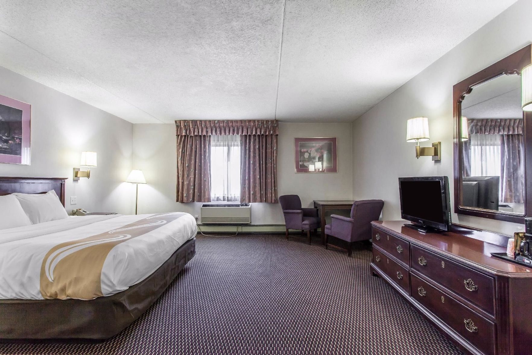 Premium bedding, blackout curtains, iron/ironing board, free WiFi