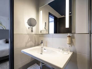 In-room safe, desk, laptop workspace, soundproofing