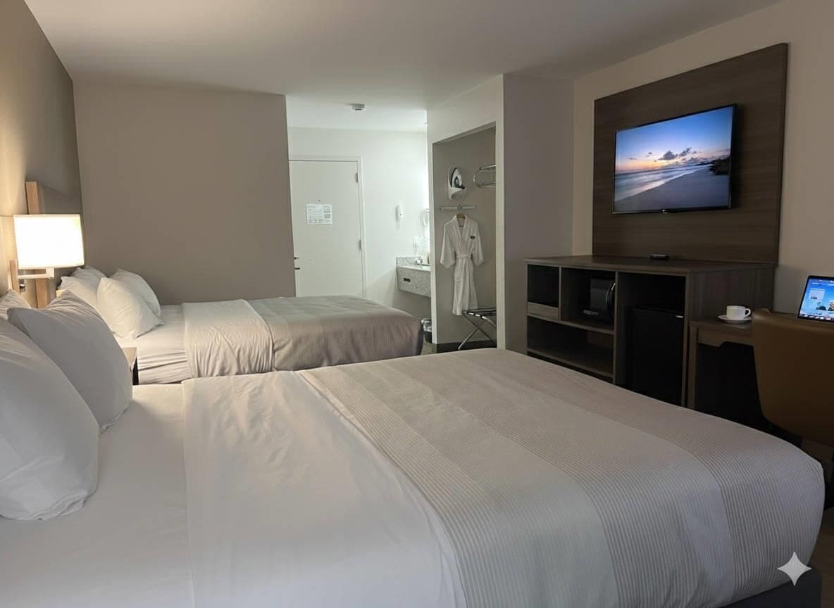 Desk, iron/ironing board, free WiFi, bed sheets