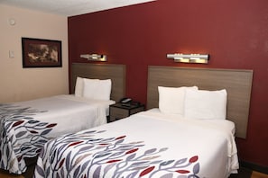 Deluxe-Zimmer, 2 Doppelbetten (Smoke Free) | Kostenloses WLAN, Bettwäsche
