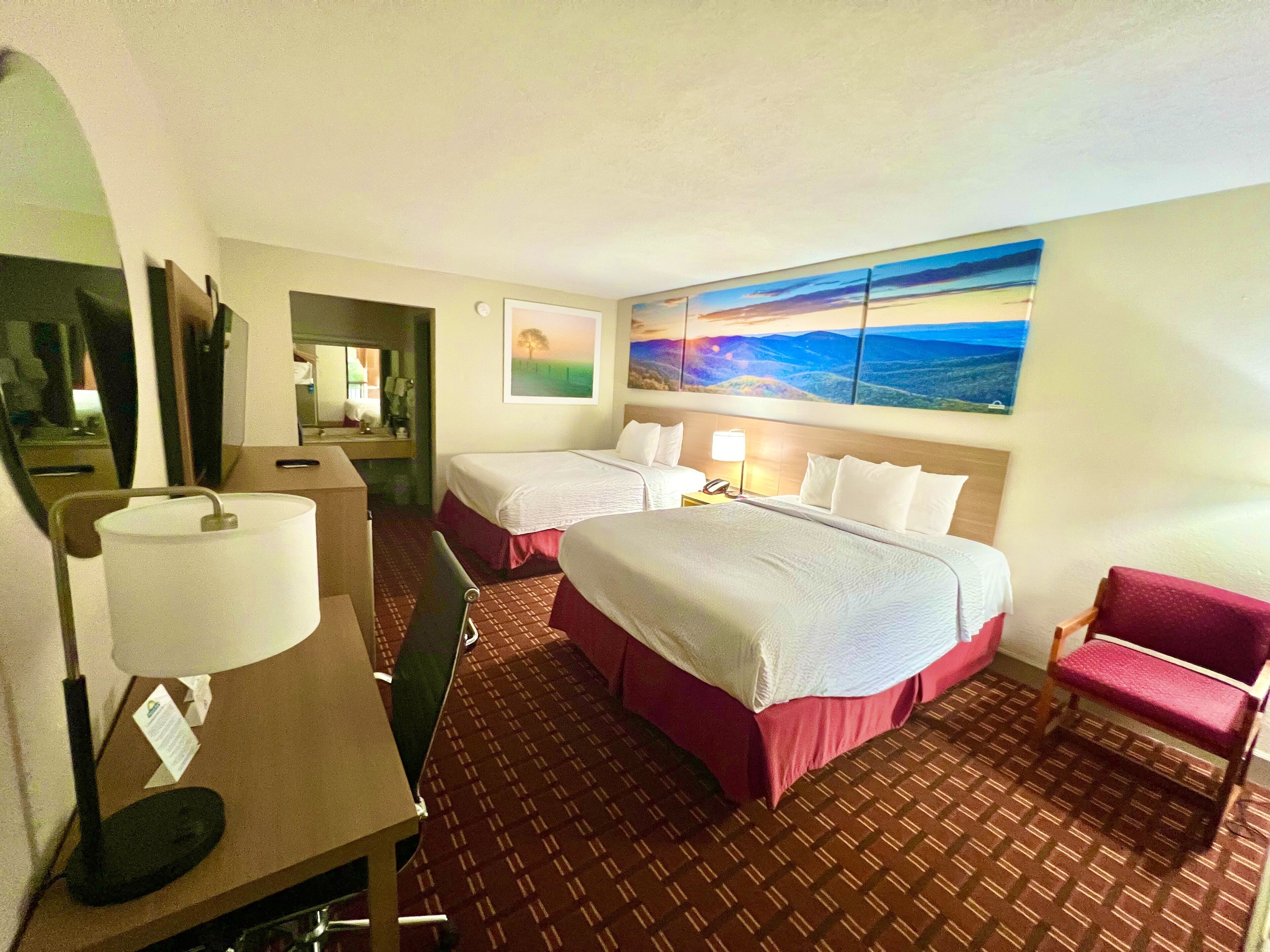 Room, 2 Queen Beds, Non Smoking | Individually furnished, rollaway beds, free WiFi, bed sheets