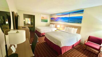 Room, 2 Queen Beds, Non Smoking | Individually furnished, rollaway beds, free WiFi, bed sheets